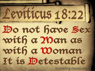 Leviticus18-22 You Must Not Have Sex Relations With A Male (beige)